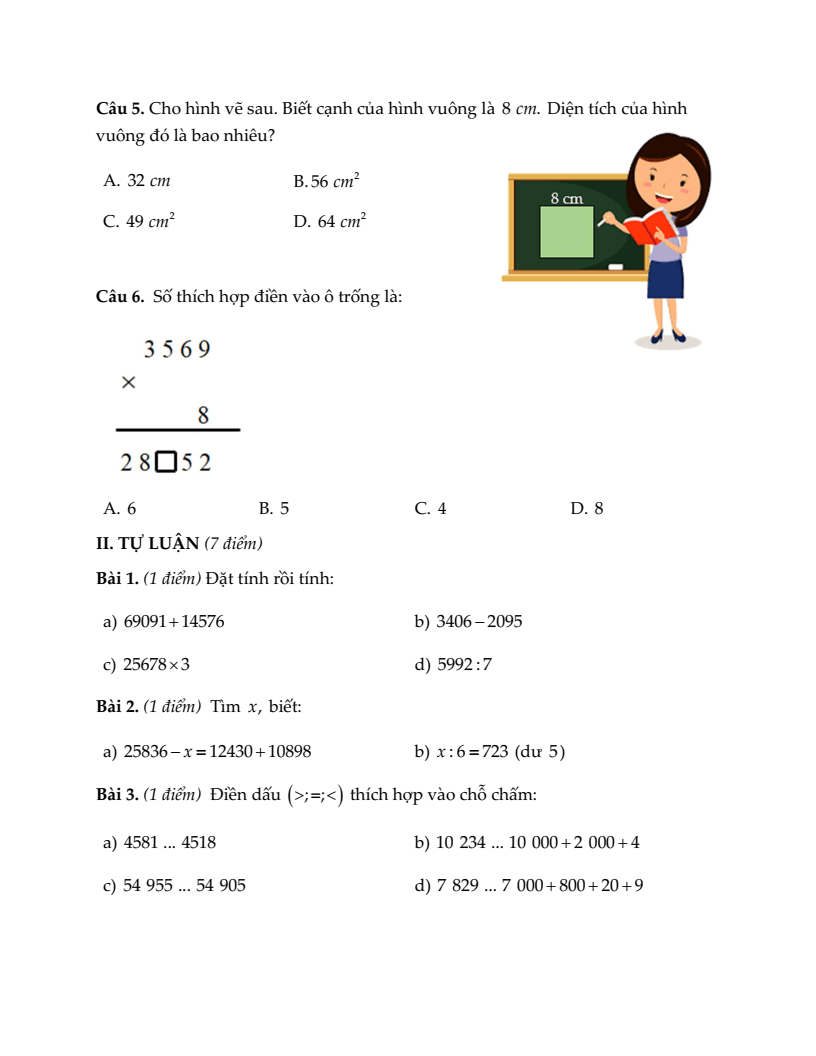 20+ Đề thi Toán lớp 3 Giữa kì 2 Kết nối tri thức 2026 (tải nhiều)
