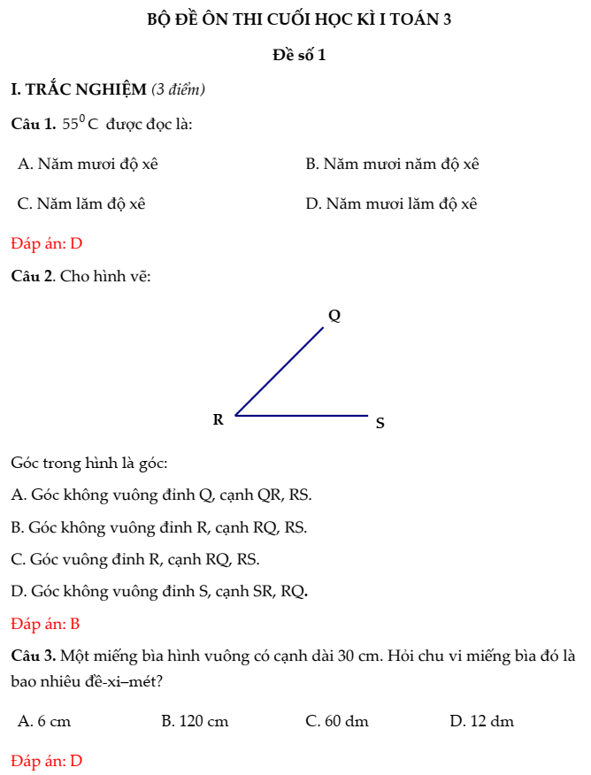 20+ Đề thi Toán lớp 3 Học kì 1 Cánh diều 2025 (tải nhiều)