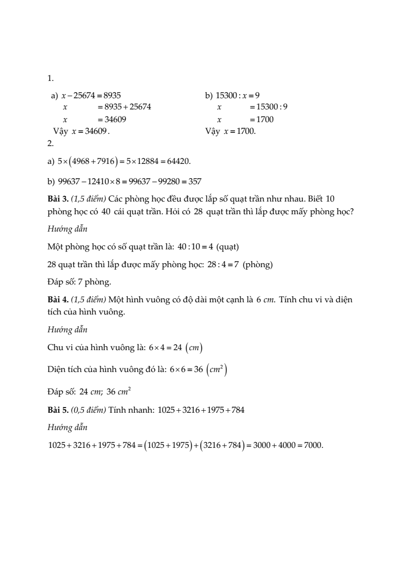 20+ Đề thi Toán lớp 3 Học kì 2 Kết nối tri thức 2026 (tải nhiều)