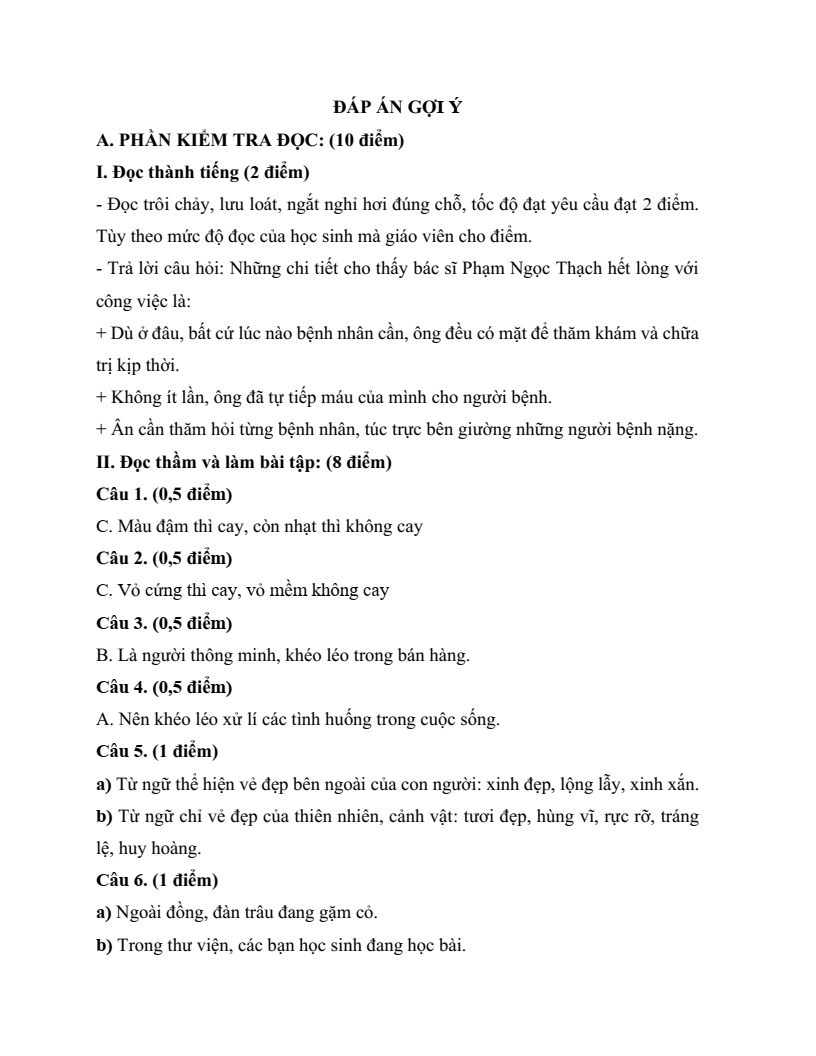 20 Đề thi Giữa kì 2 Tiếng Việt lớp 4 Chân trời sáng tạo (có đáp án, cấu trúc mới)