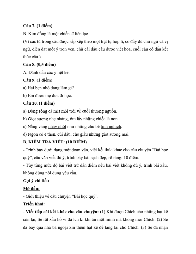 30 Đề thi Giữa kì 2 Tiếng Việt lớp 4 Kết nối tri thức (có đáp án, cấu trúc mới)