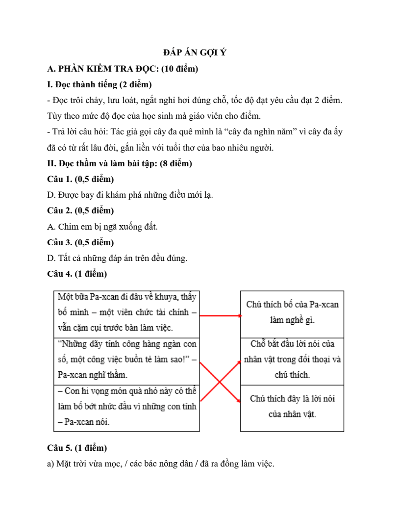 30 Đề thi Học kì 2 Tiếng Việt lớp 4 Kết nối tri thức (có đáp án, cấu trúc mới)