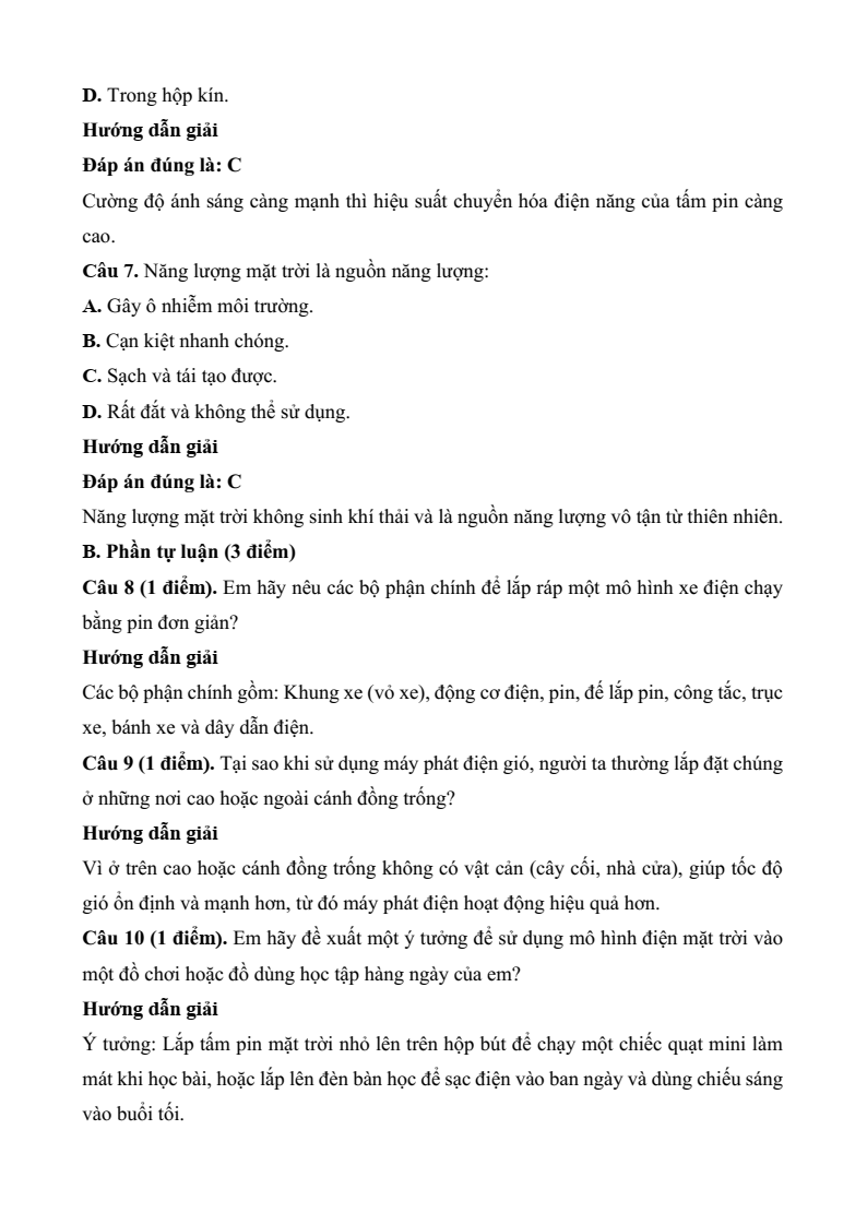 5+ Đề thi Học kì 2 Công nghệ lớp 5 Kết nối tri thức có đáp án (có đáp án, cấu trúc mới)