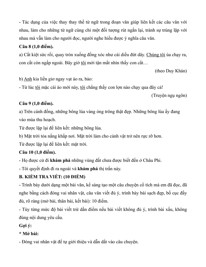 20 Đề thi Học kì 2 Tiếng Việt lớp 5 Cánh diều (có đáp án, cấu trúc mới)