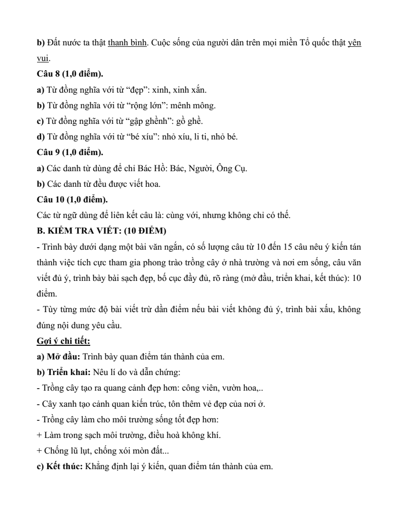 20 Đề thi Học kì 2 Tiếng Việt lớp 5 Kết nối tri thức (có đáp án, cấu trúc mới)