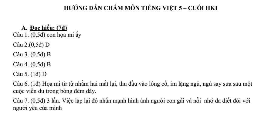 Đề thi Học kì 1 Tiếng Việt lớp 5 năm 2024-2025 trường Tiểu học Liên Hiệp (Hà Nội)