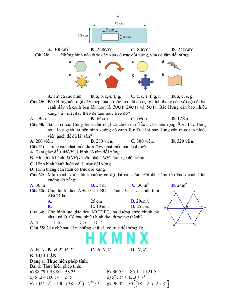 Đề cương ôn tập Học kì 1 Toán 6 trường THCS Ái Mộ năm 2025-2026