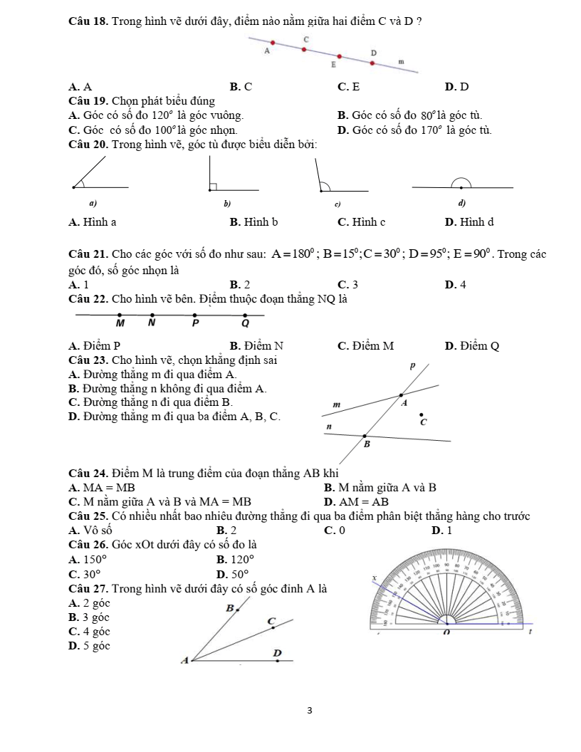 Đề cương ôn tập Học kì 2 Toán 6 trường THCS Dương Văn Mạnh (TP HCM) năm 2025-2026