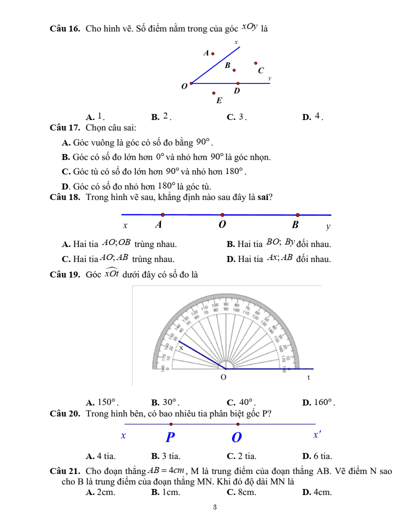 Đề cương ôn tập Học kì 2 Toán 6 trường THCS Nguyễn Bỉnh Khiêm (Hà Nội) năm 2025-2026