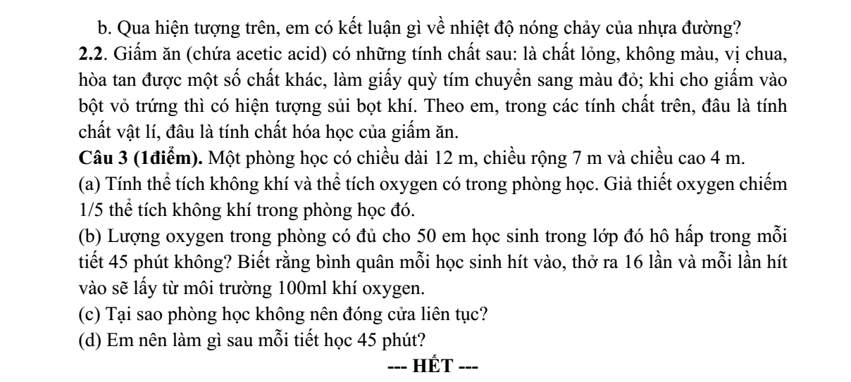 Đề thi Giữa kì 1 KHTN 6 năm 2025-2026 trường THCS Ái Mộ (Hà Nội)