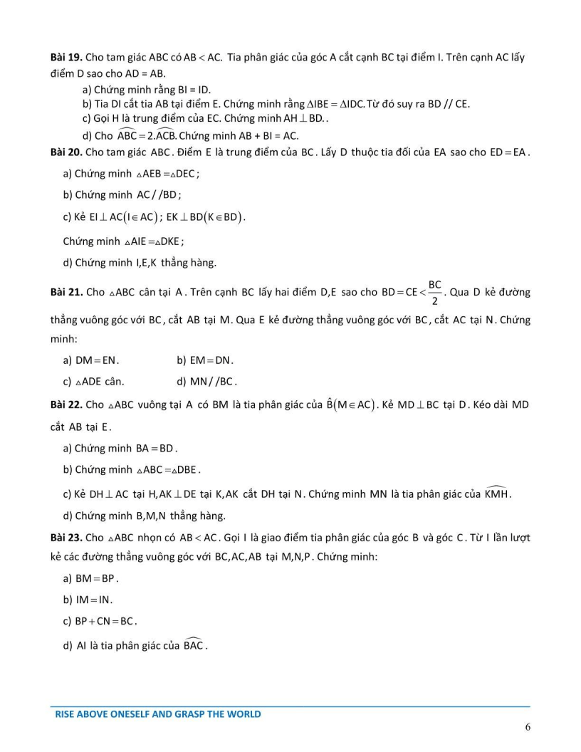 Đề cương ôn tập Học kì 1 Toán 7 Hệ thống Giáo dục Archimedes School năm 2025-2026