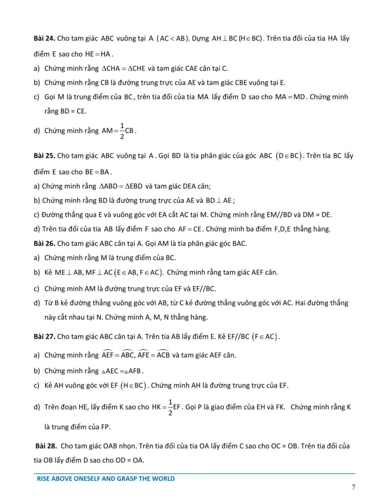 Đề cương ôn tập Học kì 1 Toán 7 Hệ thống Giáo dục Archimedes School năm 2025-2026