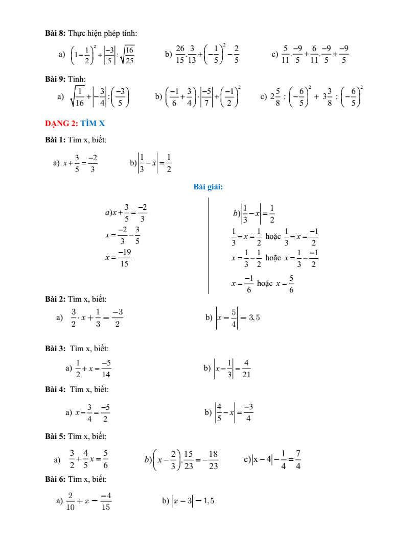 Đề cương ôn tập Học kì 1 Toán 7 THCS Hoàng Hoa Thám năm 2025-2026
