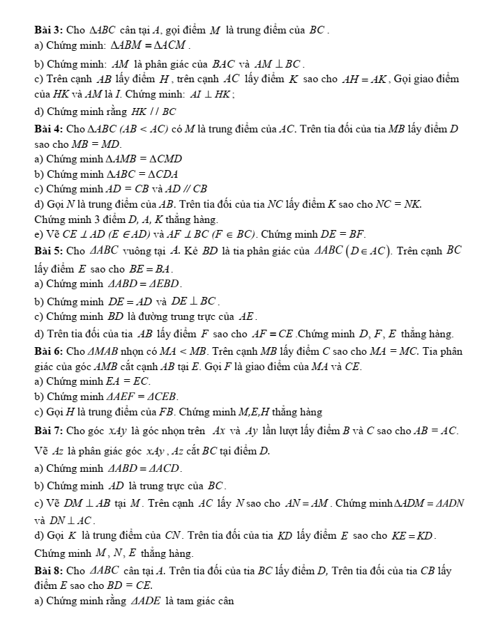 Đề cương ôn tập Học kì 1 Toán 7 trường THCS Thăng Long năm 2024-2025
