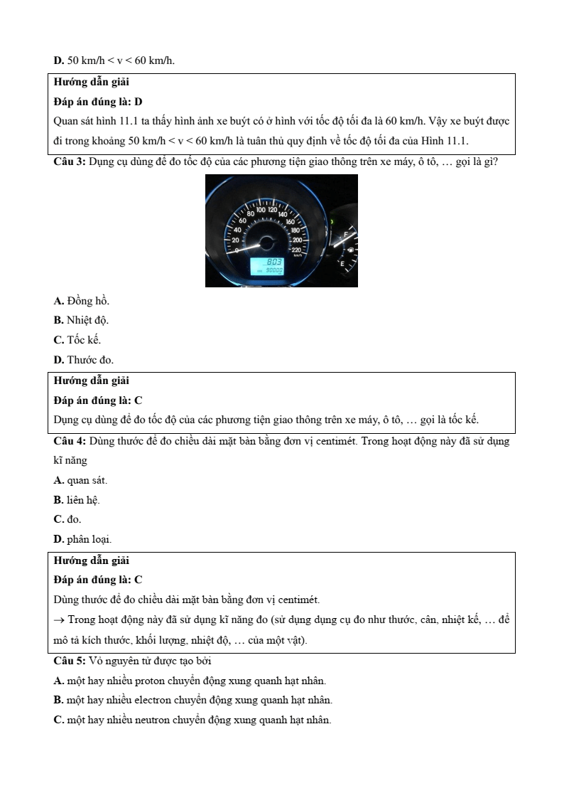 9 Đề thi Giữa kì 1 KHTN 7 Chân trời sáng tạo năm 2025 (có đáp án) | Đề thi Khoa học tự nhiên 7