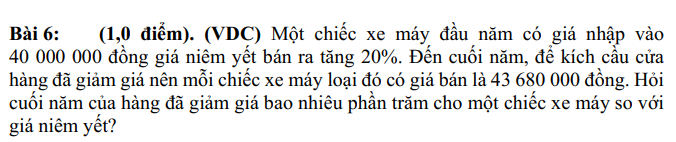 Đề thi Giữa kì 1 Toán 7 năm 2024-2025 Trường THCS Nguyễn An Khương (Tp.HCM)