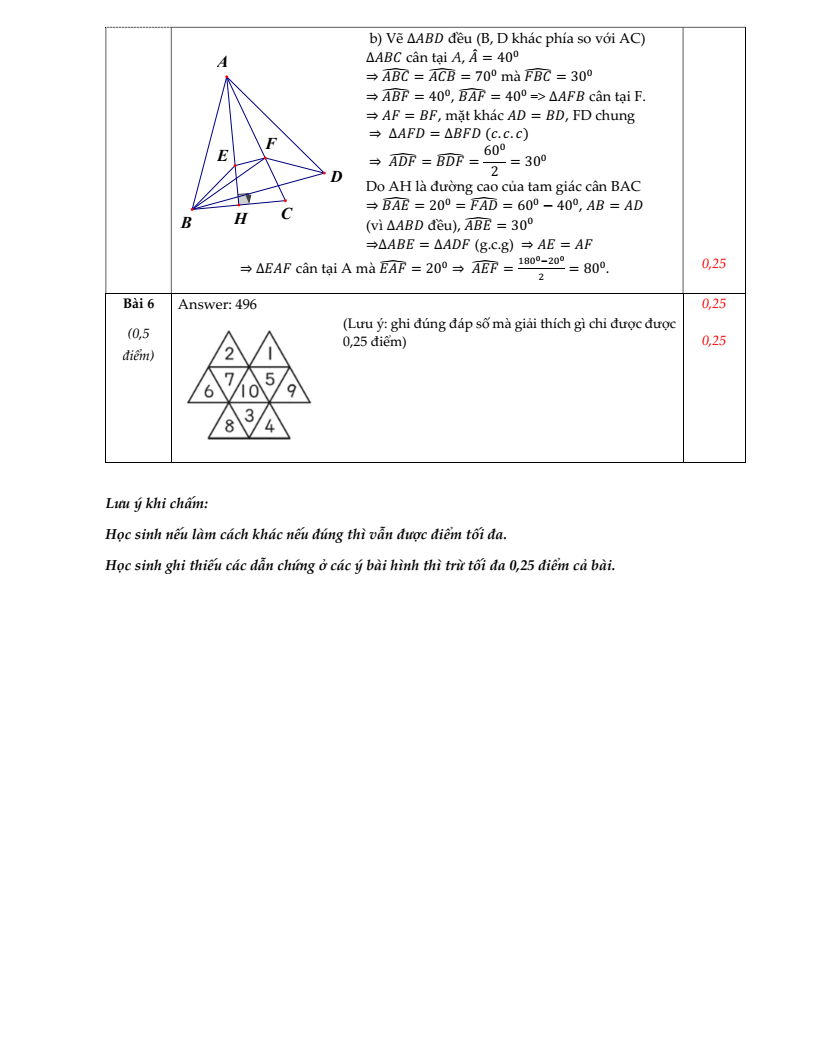 Đề thi Giữa kì 2 Toán 7 trường THCS Ngô Sĩ Liên (Hà Nội) năm 2024-2025