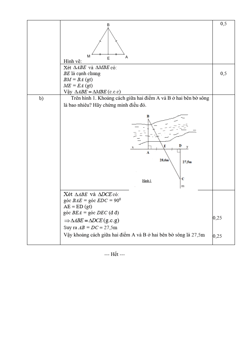 Đề thi Giữa kì 2 Toán 7 trường THCS Phước Bửu (Bà Rịa - Vũng Tàu) năm 2024-2025