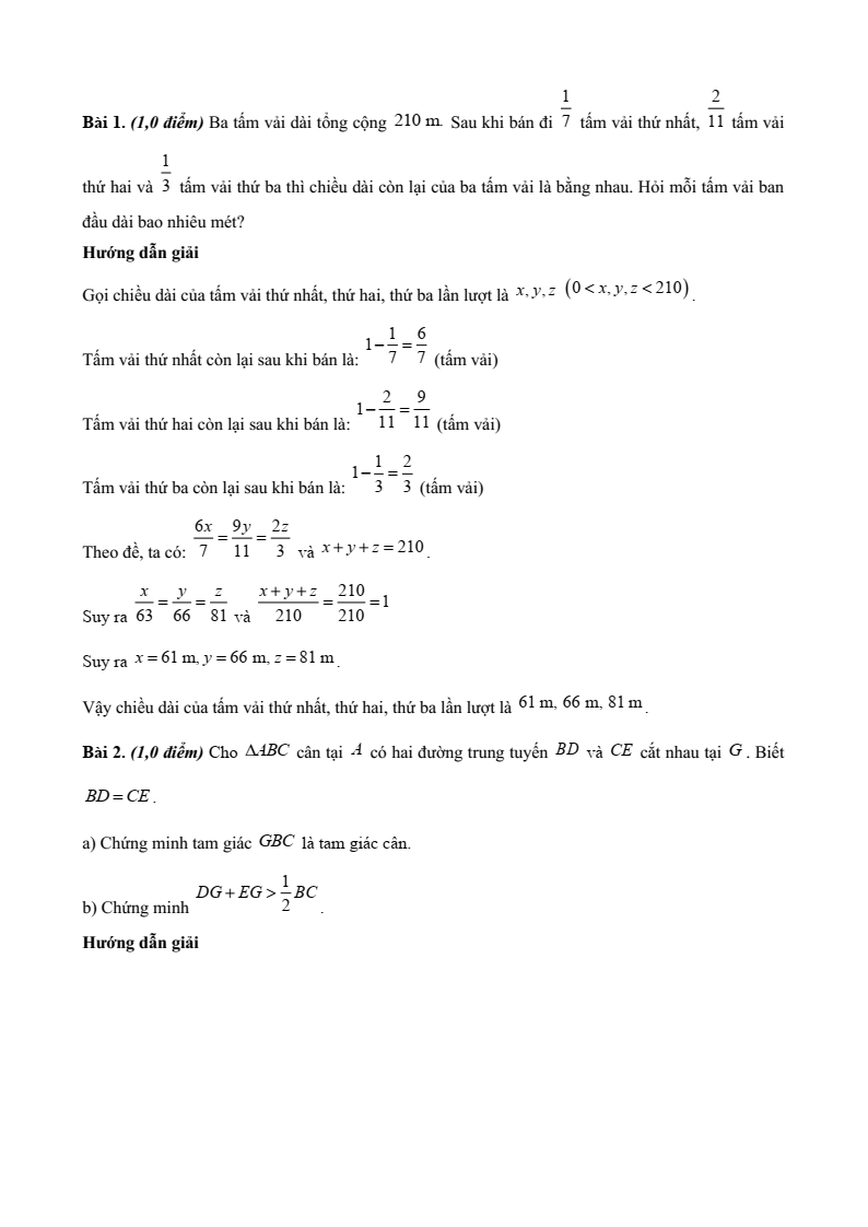 20+ Đề thi Giữa kì 2 Toán 7 Kết nối tri thức năm 2026 (có đáp án)