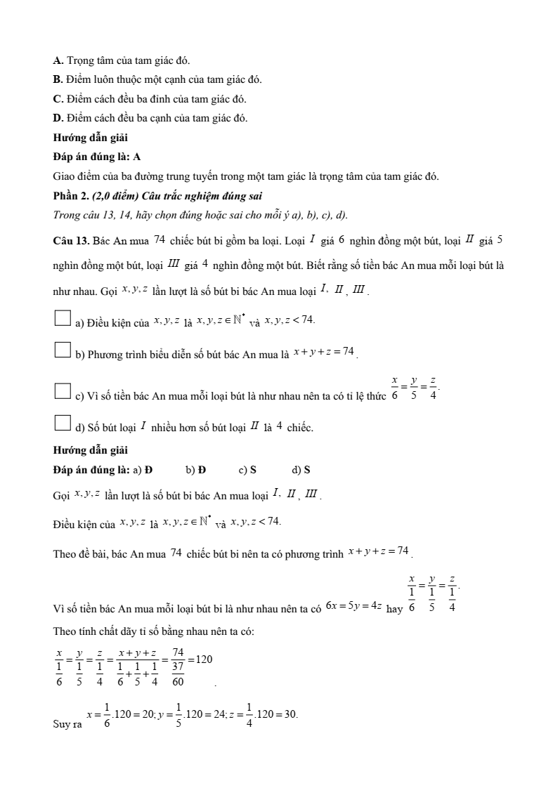 20+ Đề thi Giữa kì 2 Toán 7 Kết nối tri thức năm 2026 (có đáp án)