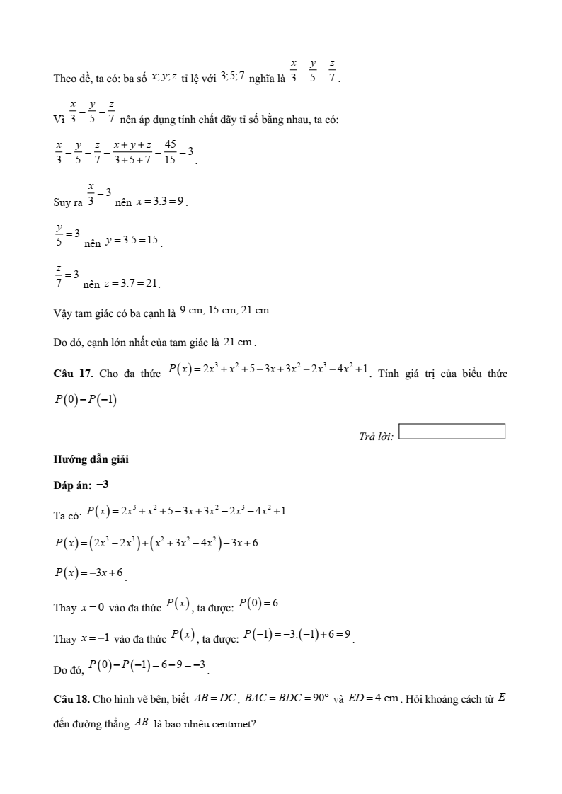 20+ Đề thi Giữa kì 2 Toán 7 Kết nối tri thức năm 2026 (có đáp án)