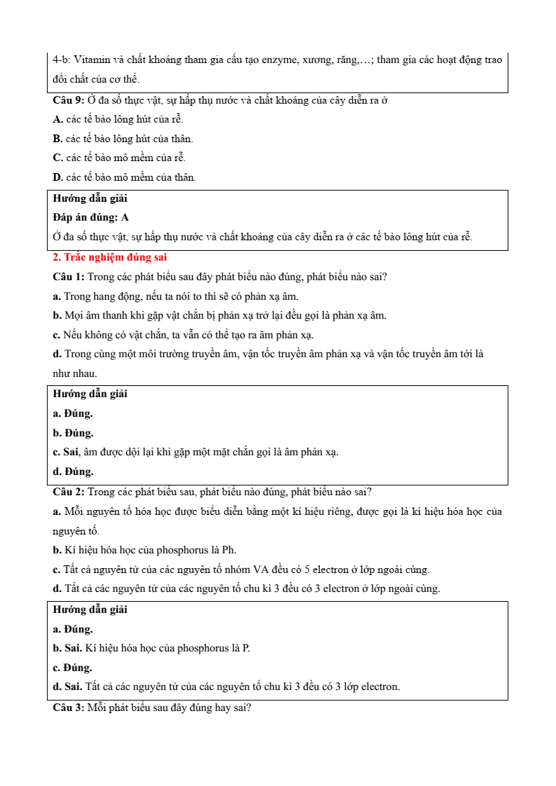 6 Đề thi Học kì 1 KHTN 7 Chân trời sáng tạo năm 2025 (có đáp án) | Đề thi Khoa học tự nhiên 7