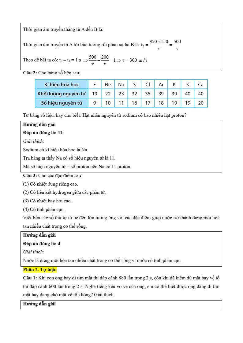 6 Đề thi Học kì 1 KHTN 7 Chân trời sáng tạo năm 2025 (có đáp án) | Đề thi Khoa học tự nhiên 7
