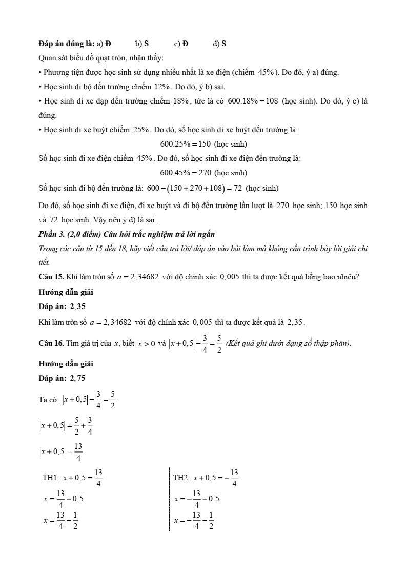 26 Đề thi Cuối kì 1 Toán 7 Chân trời sáng tạo năm 2025 (có đáp án)