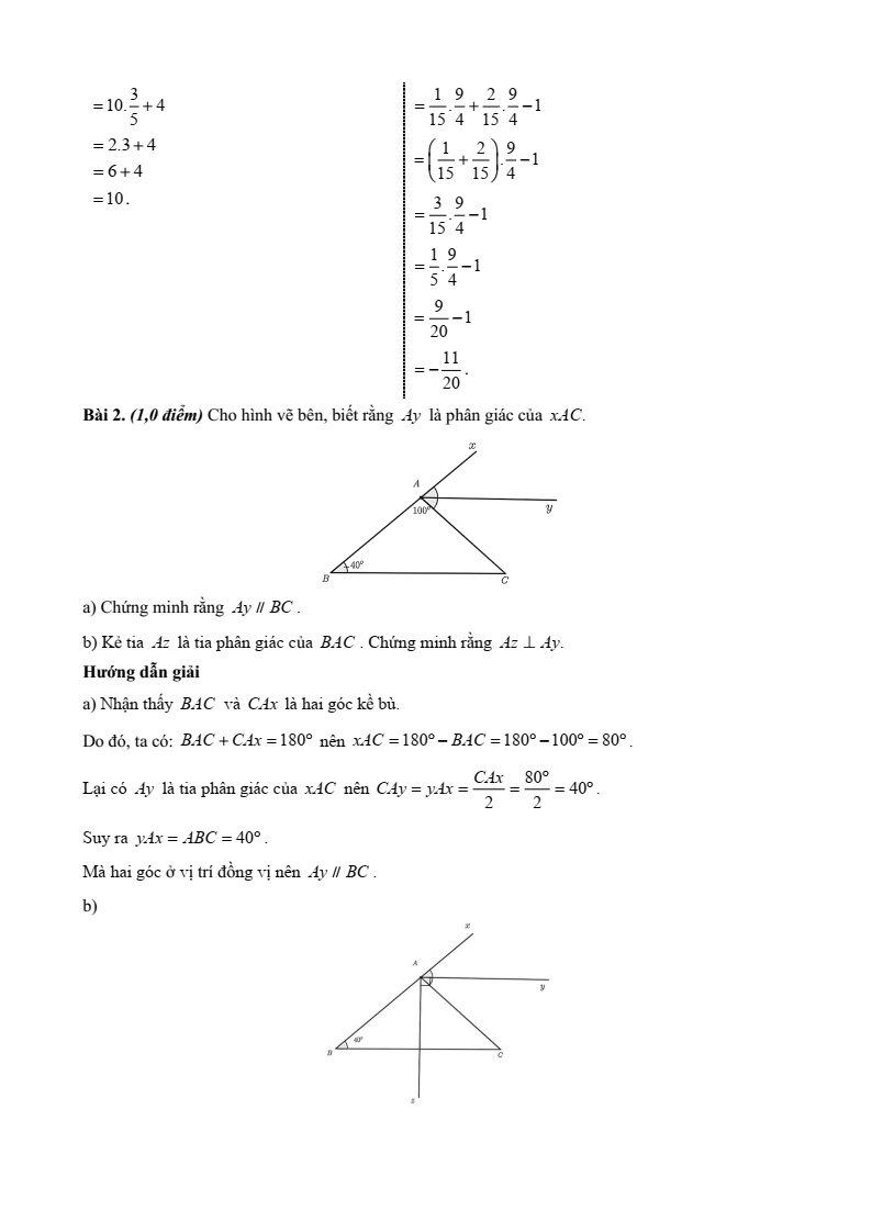 26 Đề thi Cuối kì 1 Toán 7 Chân trời sáng tạo năm 2025 (có đáp án)