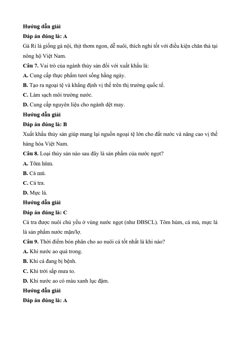 6 Đề thi Học kì 2 Công nghệ 7 Kết nối tri thức năm 2026 (có đáp án)