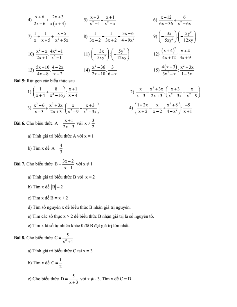 Đề cương ôn tập Giữa kì 2 Toán 8 trường THCS Thành Công (Hà Nội) năm 2025-2026
