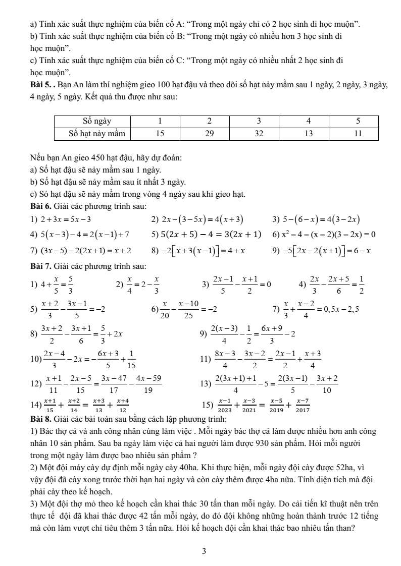 Đề cương ôn tập Học kì 2 Toán 8 trường THCS Nguyễn Trường Tộ (Hà Nội) năm 2025-2026