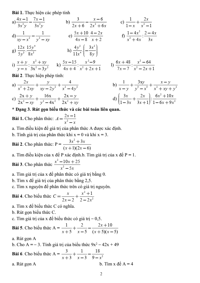 Đề cương ôn tập Học kì 1 Toán 8 trường THCS Lê Quý Đôn năm 2024-2025