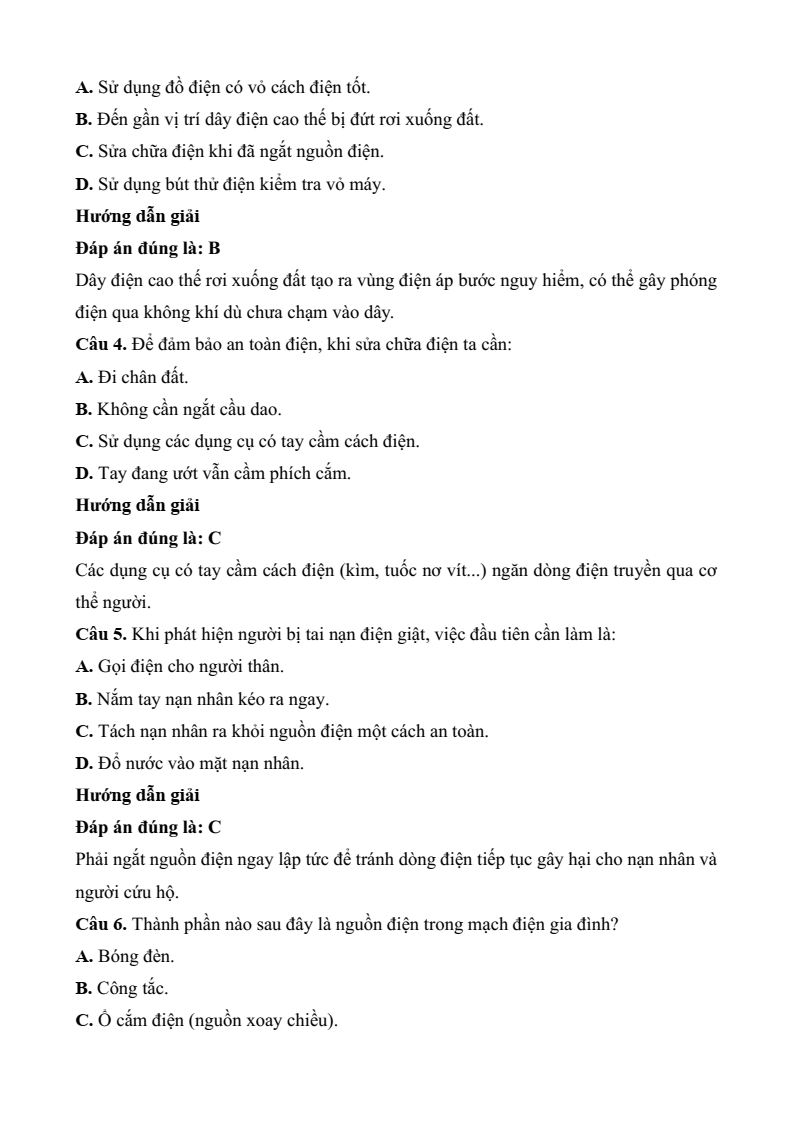 5 Đề thi Học kì 2 Công nghệ 8 Kết nối tri thức (cấu trúc mới, có đáp án)