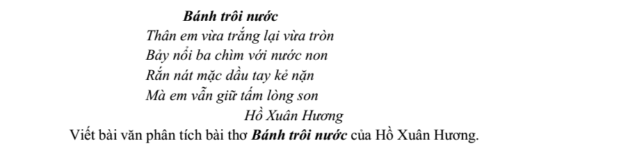 Đề thi Giữa kì 1 Văn 8 năm 2023-2024 trường THCS THCS Vạn Phúc (Hà Nội)