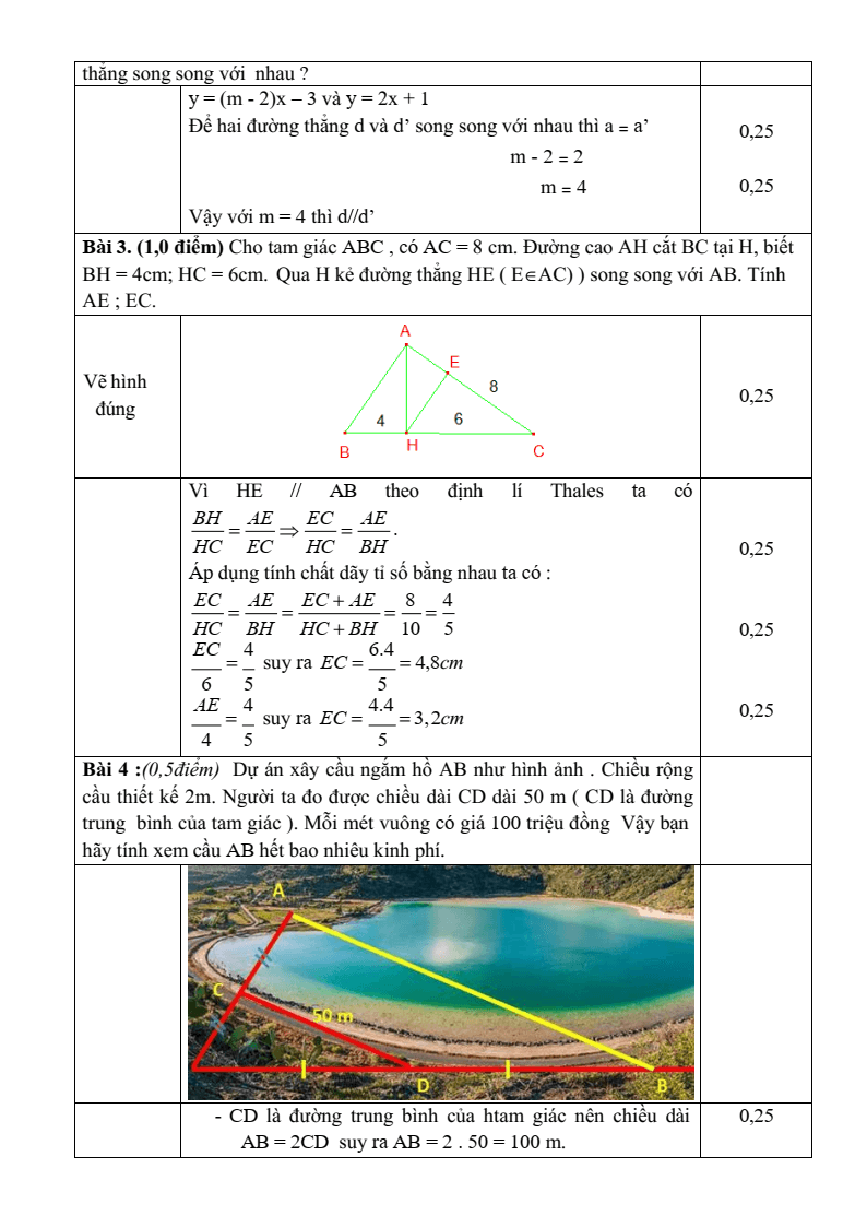Đề thi Giữa kì 2 Toán 8 trường THCS Võ Trường Toản (Bà Rịa - Vũng Tàu) năm 2024-2025