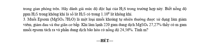 Đề thi học sinh giỏi Hóa học 8 Thị xã Chũ năm 2025