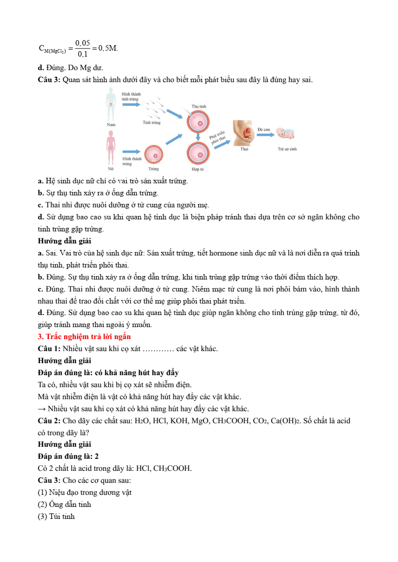 6+ Đề thi Giữa kì 2 Khoa học tự nhiên 8 Kết nối tri thức (cấu trúc mới, có đáp án)
