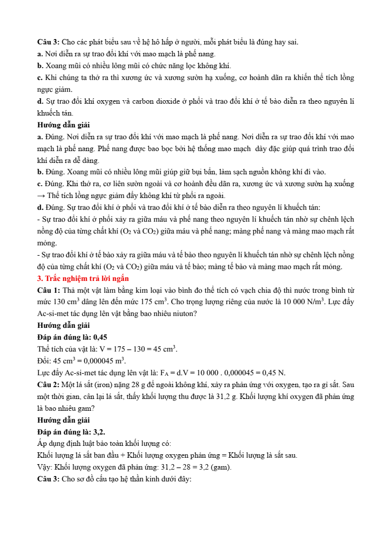 6 Đề thi Học kì 1 Khoa học tự nhiên 8 Cánh diều (có đáp án, cấu trúc mới)