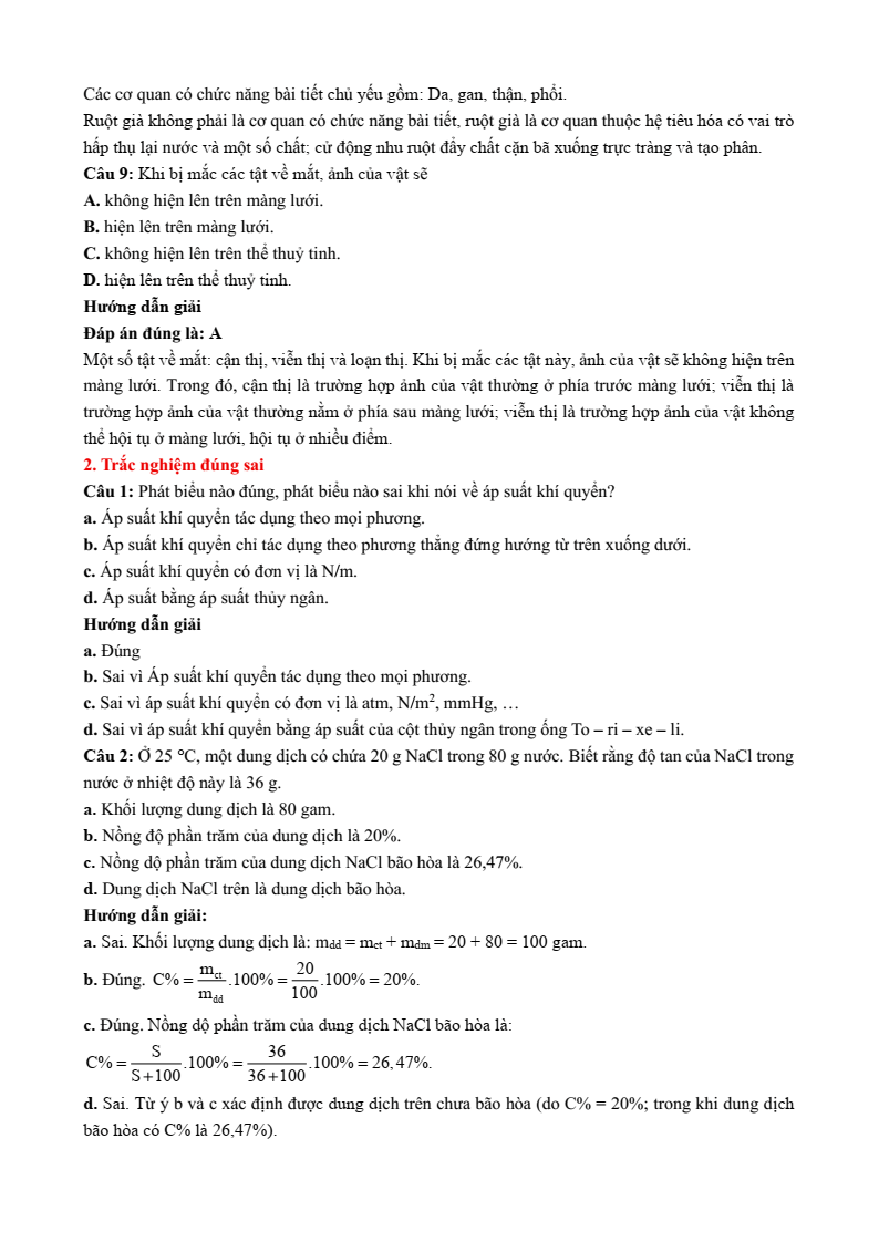 4 Đề thi Học kì 1 Khoa học tự nhiên 8 Chân trời sáng tạo (có đáp án, cấu trúc mới)