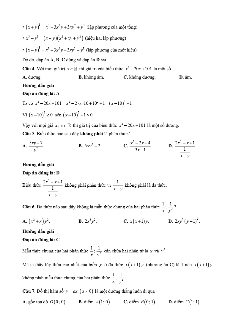 10 Đề thi Học kì 1 Toán 8 Cánh diều (có đáp án, cấu trúc mới)