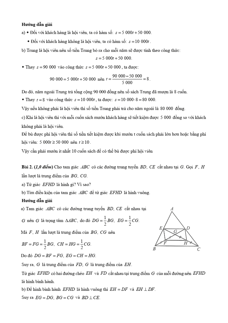 10 Đề thi Học kì 1 Toán 8 Cánh diều (có đáp án, cấu trúc mới)