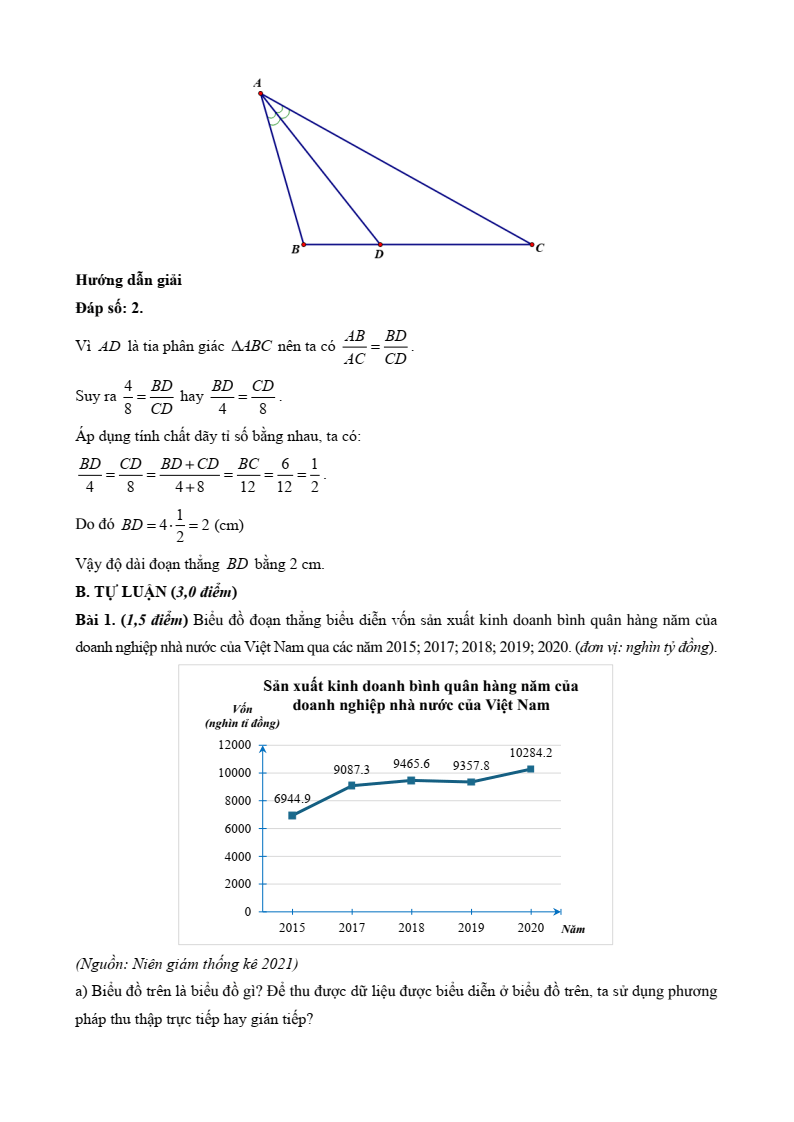 10 Đề thi Học kì 1 Toán 8 Kết nối tri thức (có đáp án, cấu trúc mới)