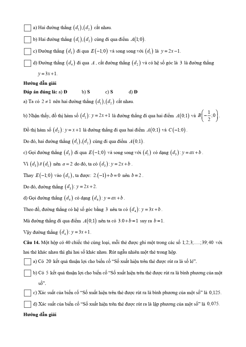 20+ Đề thi Học kì 2 Toán 8 Kết nối tri thức (cấu trúc mới, có đáp án)