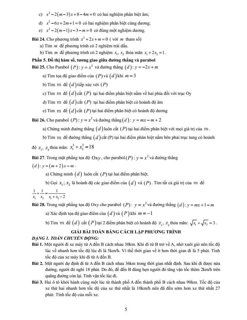 Đề cương ôn tập Giữa kì 2 Toán 9 trường THCS Thành Công (Hà Nội) năm 2025-2026