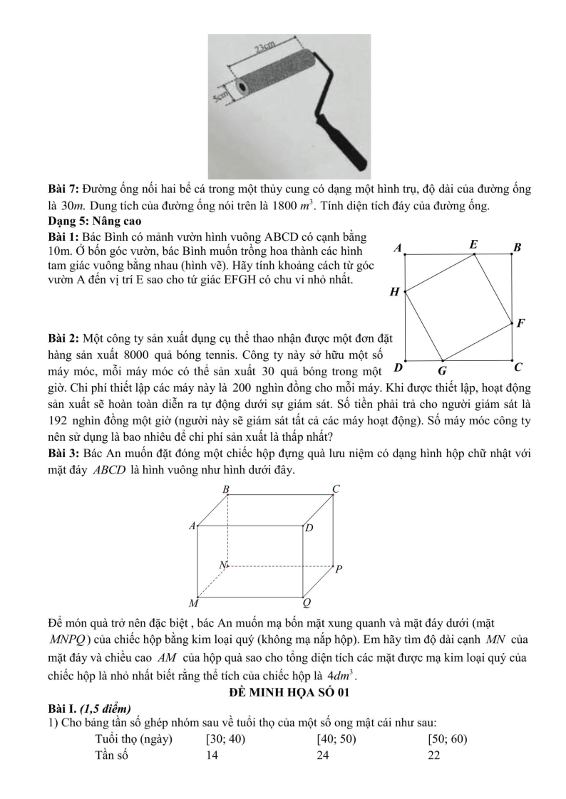 Đề cương ôn tập Học kì 2 Toán 9 trường THCS Ngọc Thụy (Hà Nội) năm 2025-2026