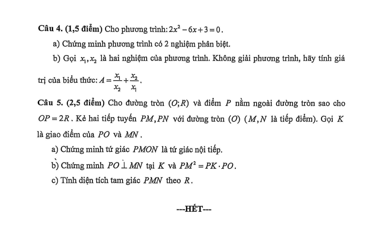 Đề thi Giữa kì 2 Toán 9 trường TH, THCS và THPT Quốc tế Á Châu (TP HCM) năm 2025-2026