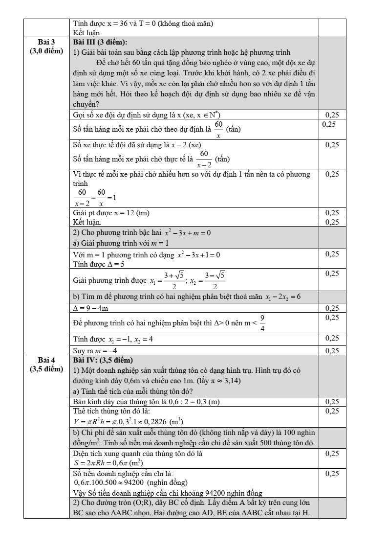 Đề thi Giữa kì 2 Toán 9 trường THCS Ba Đình (Hà Nội) năm 2024-2025
