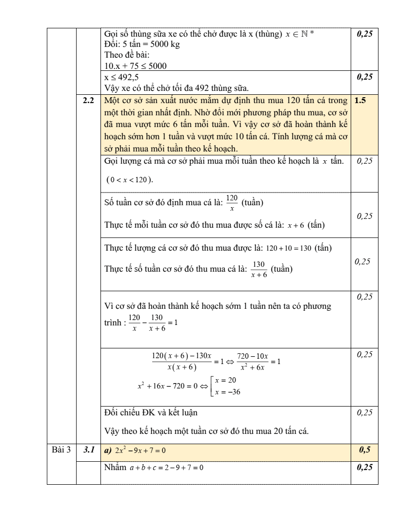 Đề thi Giữa kì 2 Toán 9 trường THCS Mai Dịch (Hà Nội) năm 2024-2025