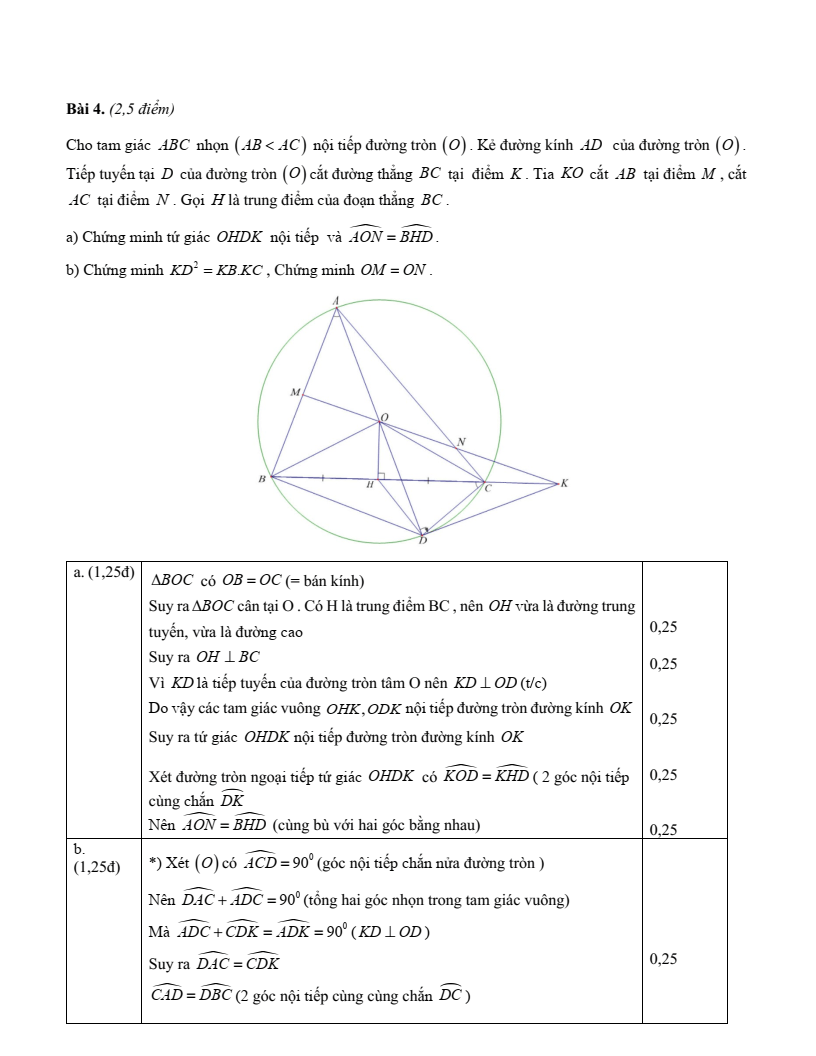 Đề thi Giữa kì 2 Toán 9 trường THCS Trần Bích San (Ninh Bình) năm 2025-2026